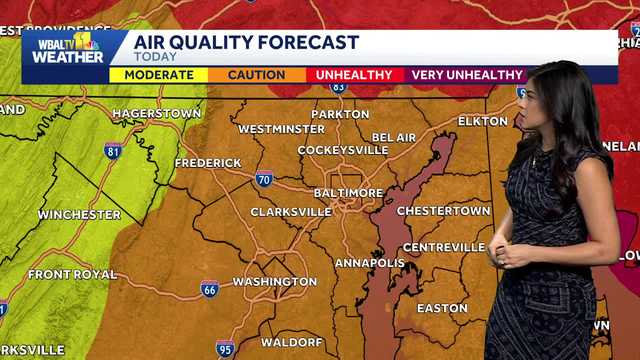 Hazy skies and high temps as Heat Advisory issued for Maryland