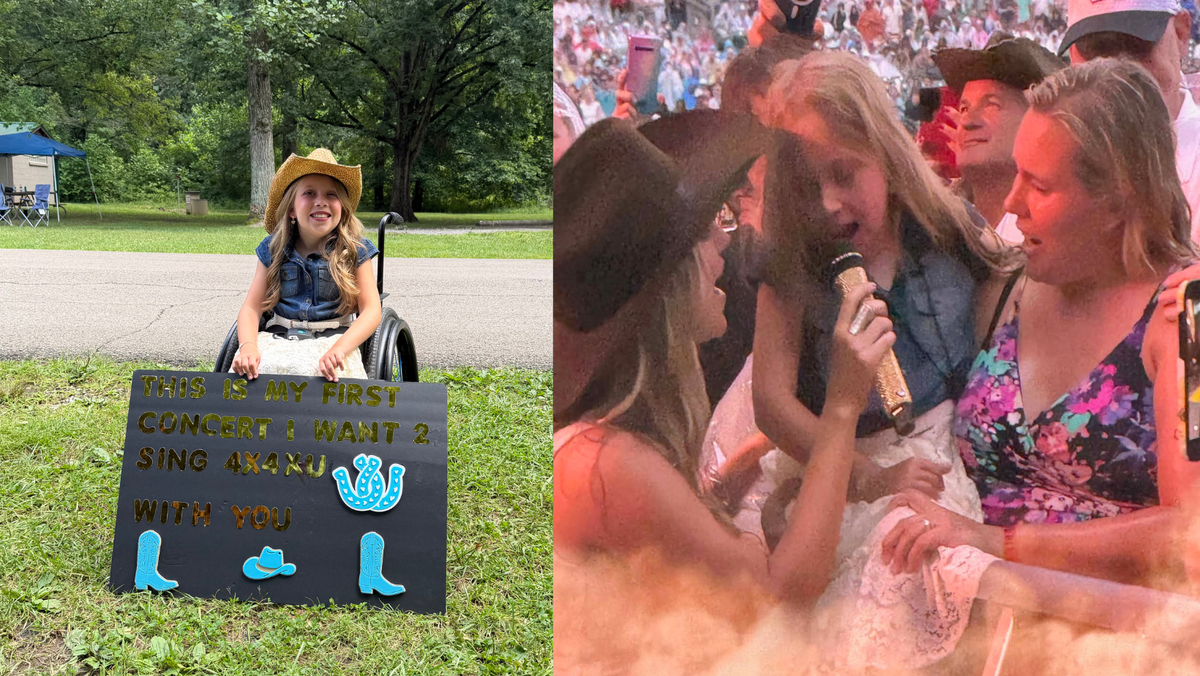 10-year-old girl goes viral after singing with Lainey Wilson during Cincinnati concert