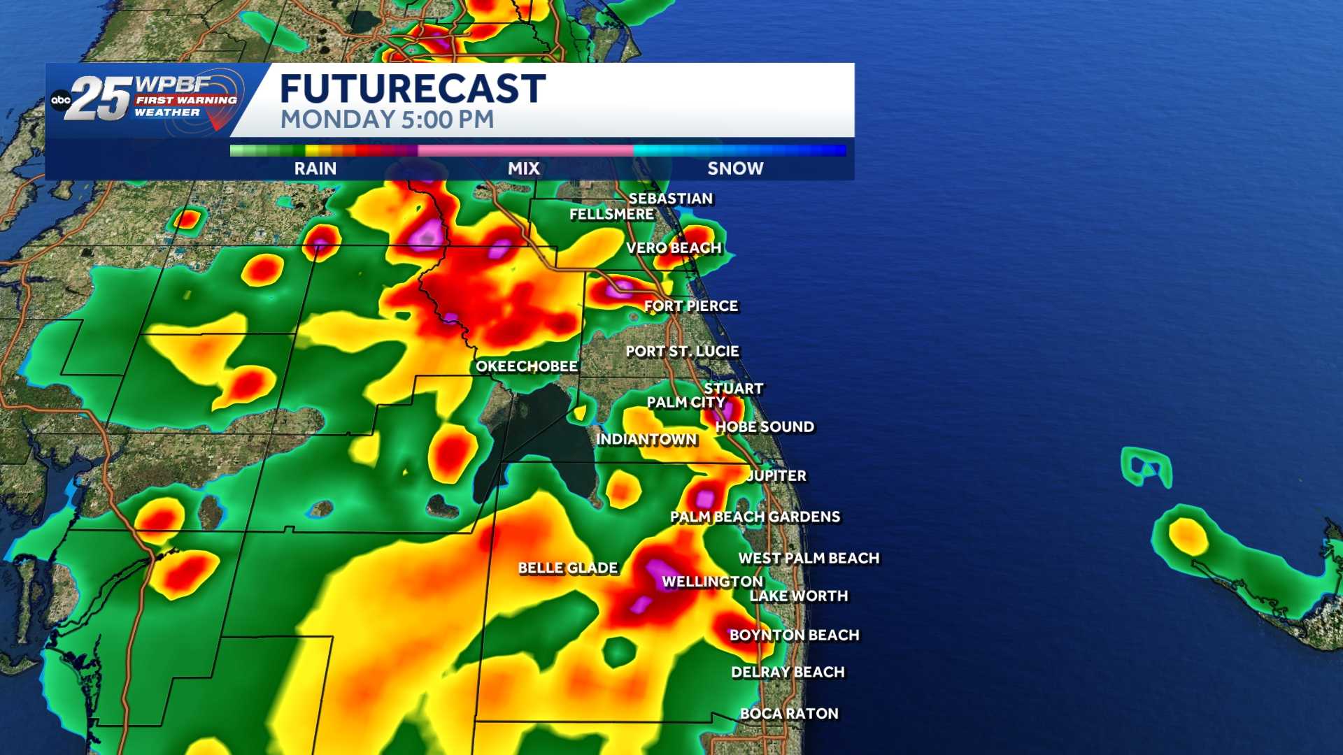 Feel-like temps in the 100s with severe thunderstorms moving across South Florida