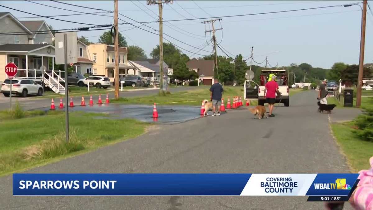Water main break in Sparrows Point goes unrepaired for third day
