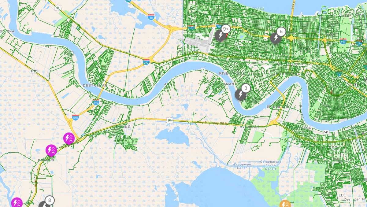 Live Map: Track outages as Tropical Storm Bertha moves over Louisiana coast