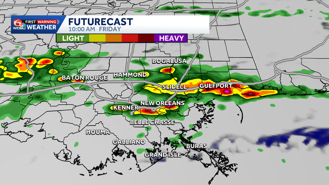 Heavy rain, severe risk tomorrow and into the weekend