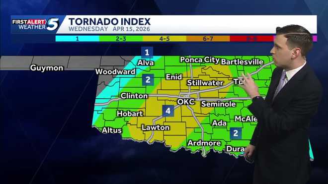 april 15, 2026, oklahoma tornado risk