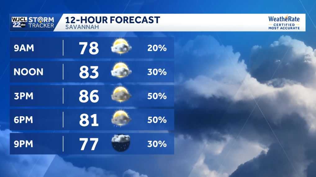 Savannah: Umbrella needed today with showers likely - WJCL