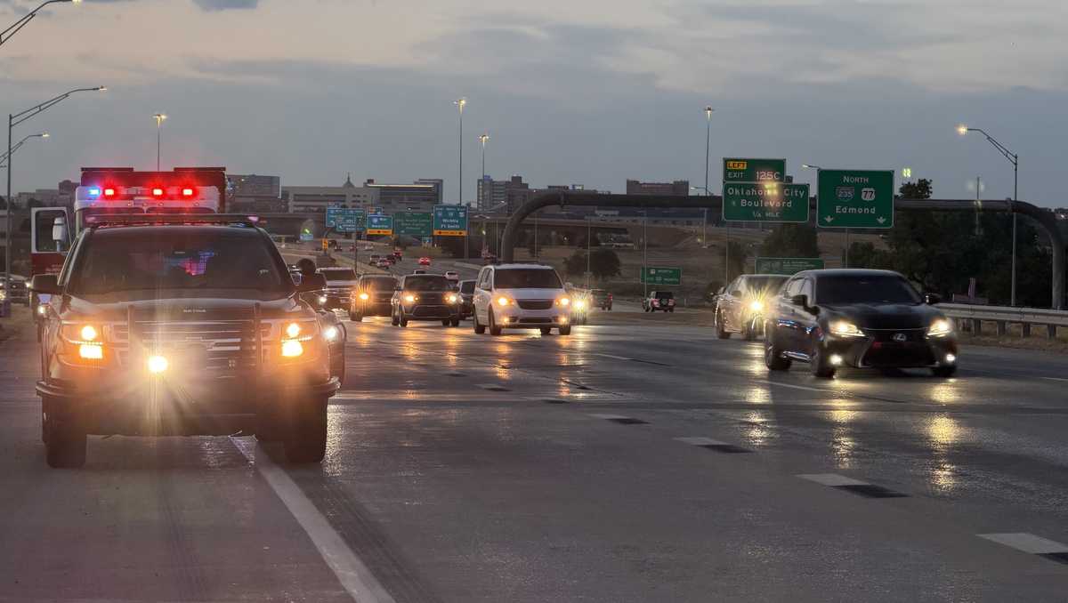 Oklahoma City woman killed after vehicle runs off Interstate 35, crashes into train car