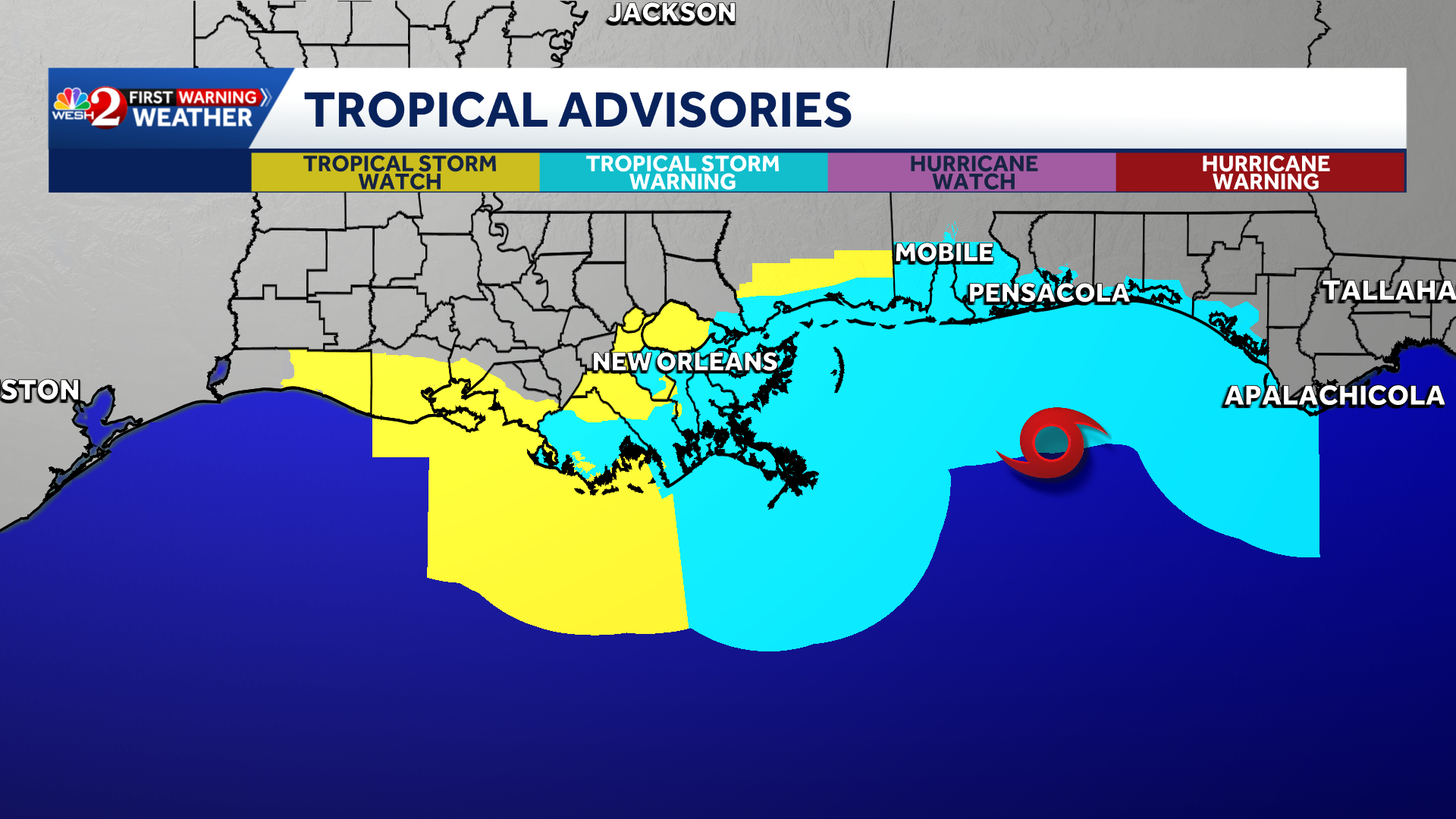 Tropical Storm Bertha to continue west along northern Gulf Coast, gradually weaken, NHC says