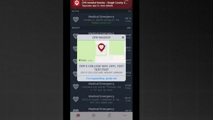 New technology helping civilians trained in CPR respond to medical emergencies