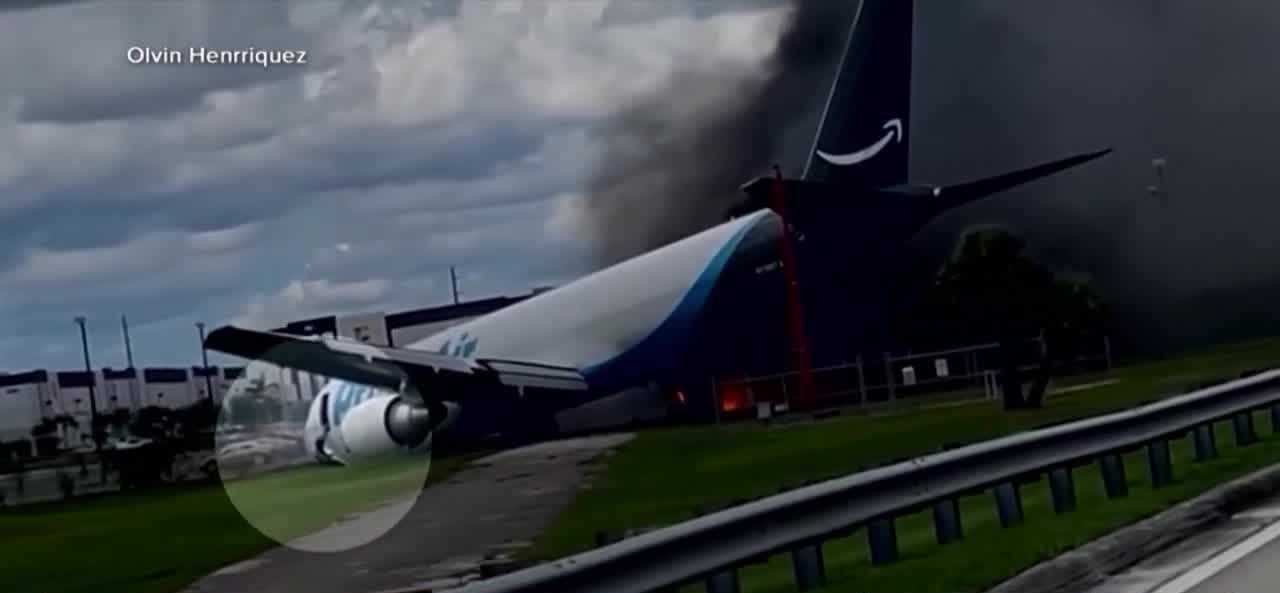 Miami crash witness saw pilot shaking after runway overrun