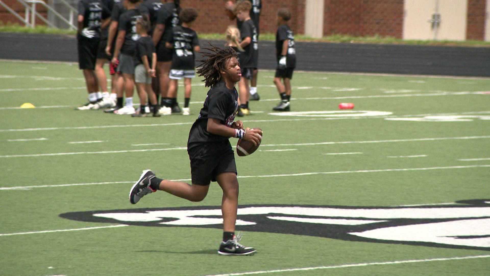 Youth football camp held in memory of NFL wide receiver Rondale Moore