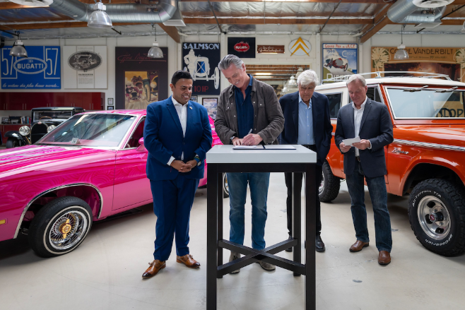 Gov. Newsom signs 'Jay Leno's Law' to expand smog exemptions for classic cars