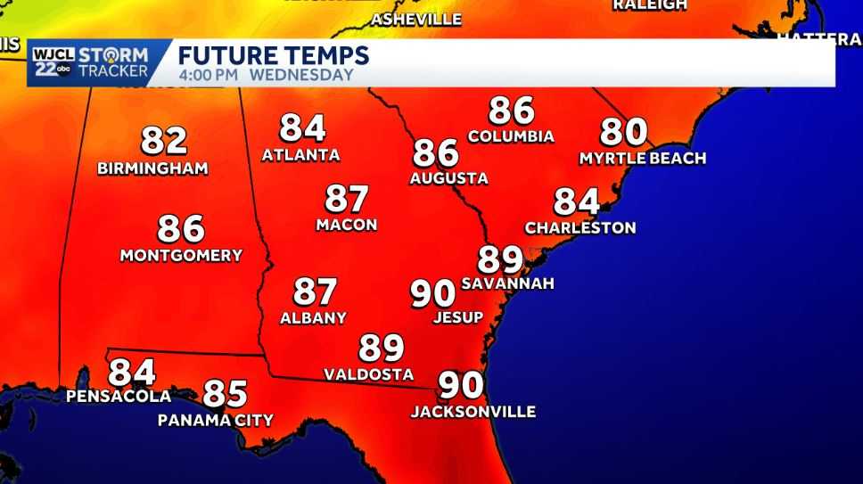 Warming trend kicks off this week for Southeast Georgia and the ...