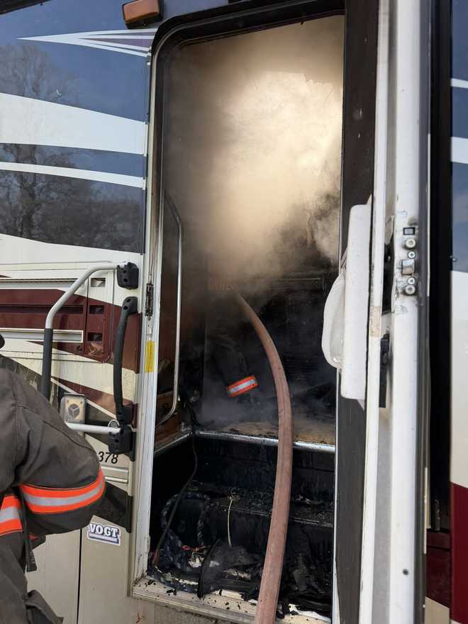 Fire crews quickly contain RV fire in York County