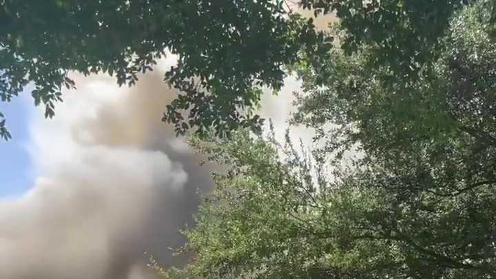 Third-alarm fire engulfs large home in Delray Beach