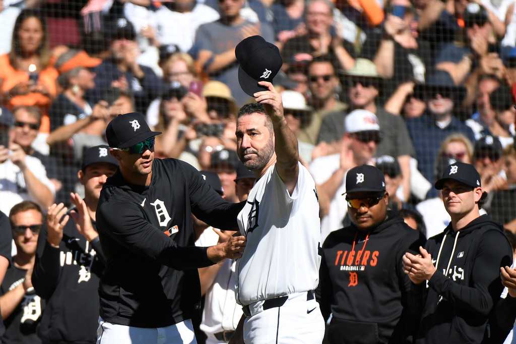 Justin Verlander celebrating a World Series win with the Houston Astros