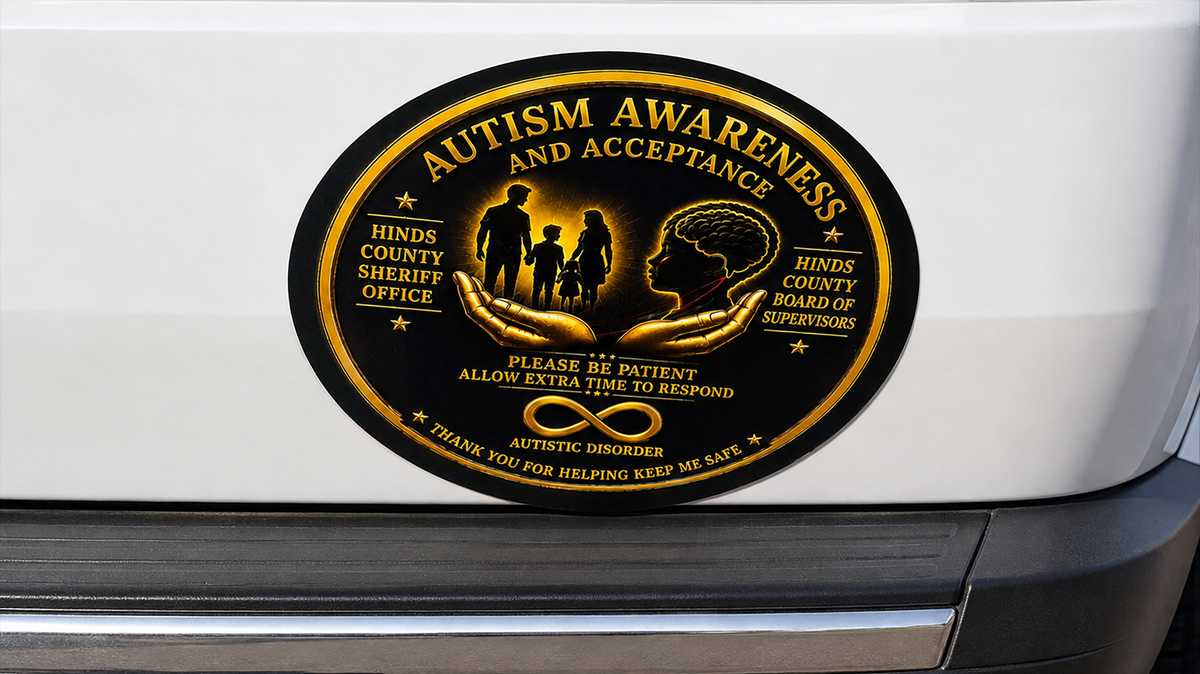 Hinds County distributes autism awareness stickers to improve interactions with law enforcement