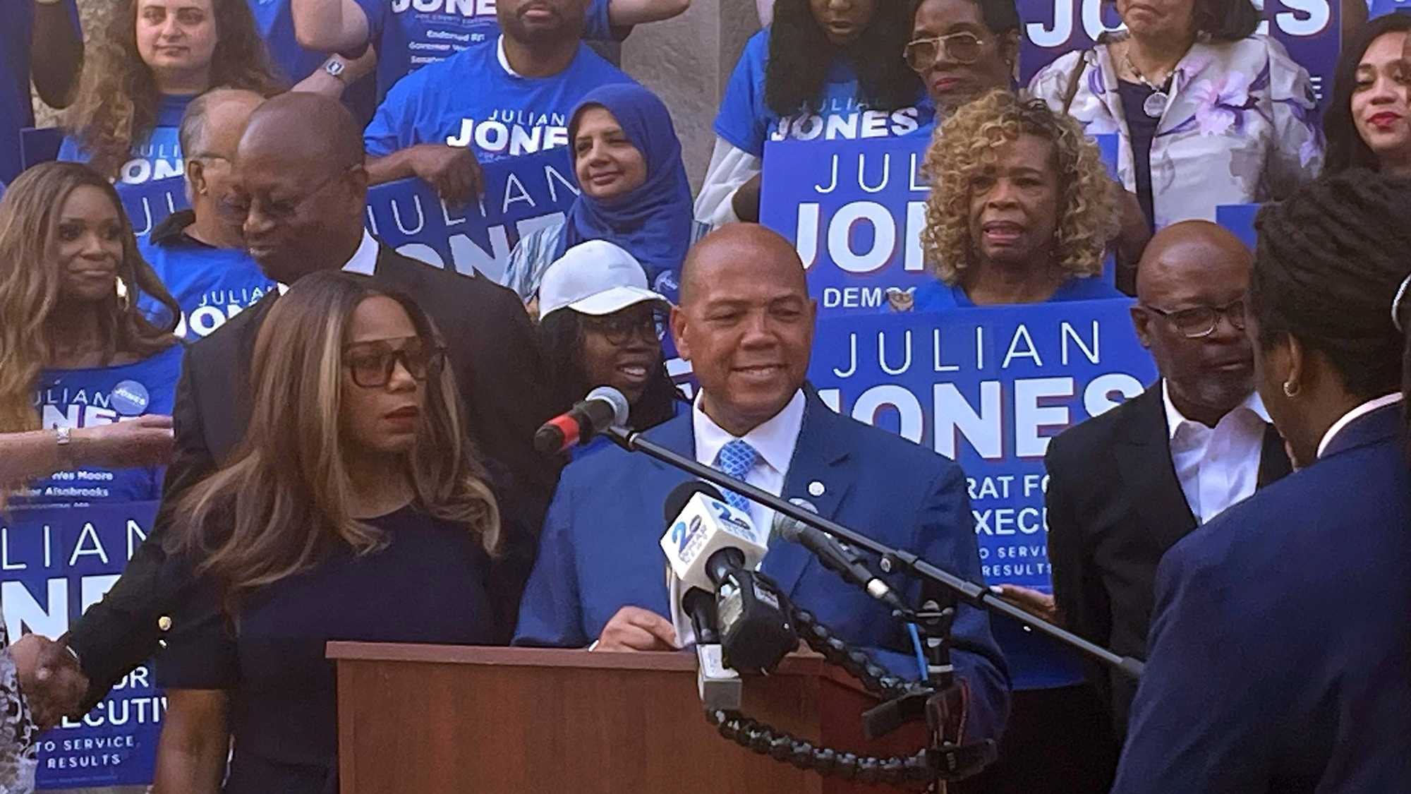 Jones vows safer Baltimore County; Dyer pledges spending review