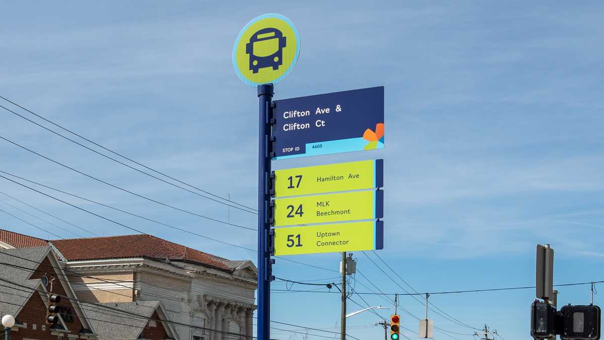 Cincinnati Metro launches new bus sign project with QR codes, braille