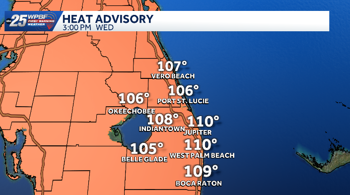 Another heat advisory for South Florida with dangerous heat expected