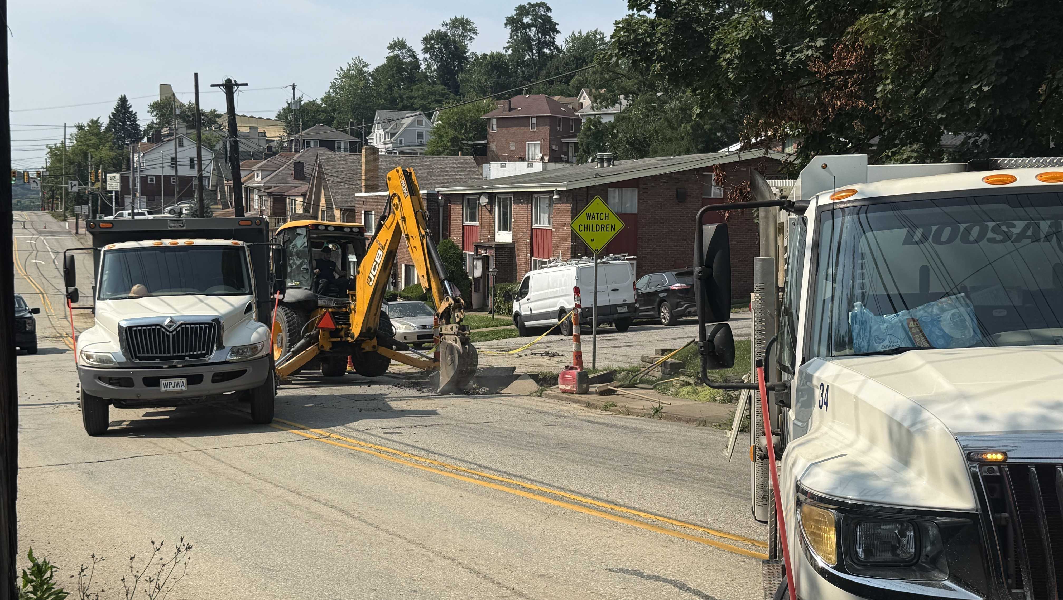 Section of South Braddock Avenue along Parkway East detour closed due to water main break