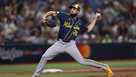 Brewers relief pitcher Aaron Ashby breaks postseason record