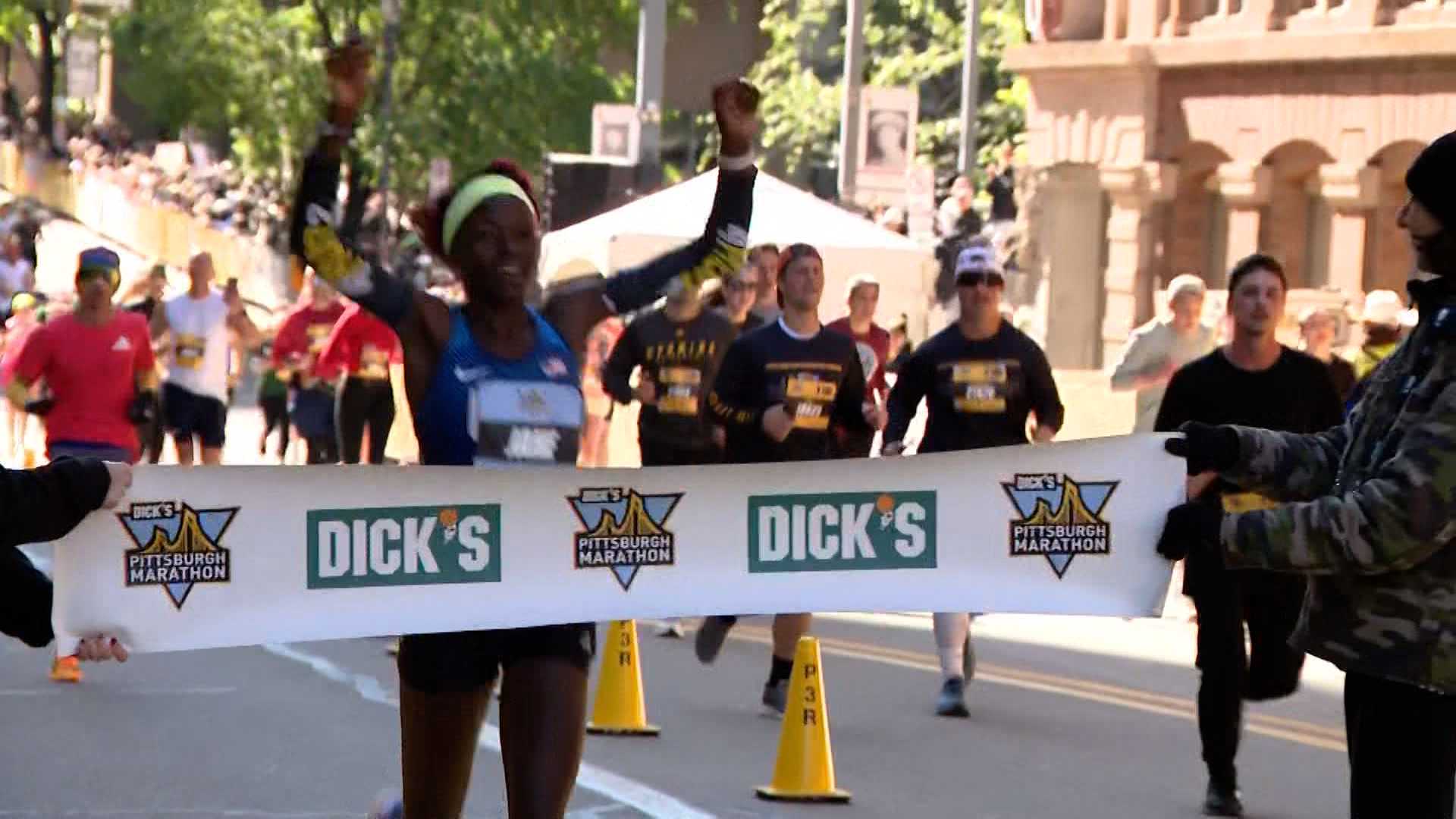 Historic win: Jane Bareikis claims third consecutive Pittsburgh Marathon victory
