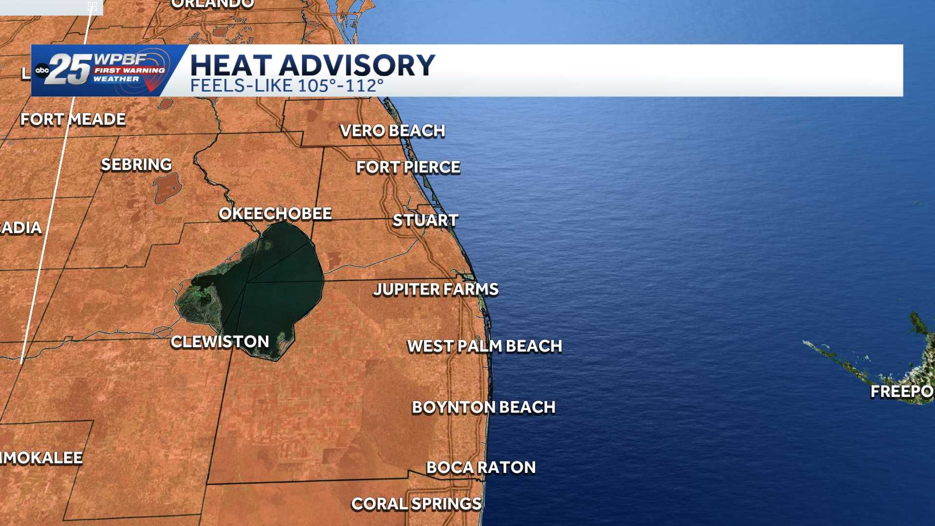 Feels-like temps in the 100s with heat advisories for South Florida