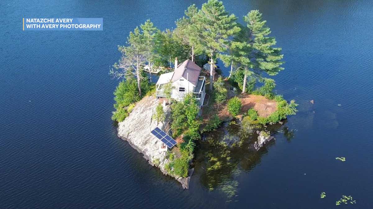 Private island, house listed in Milan, New Hampshire, catching attention online