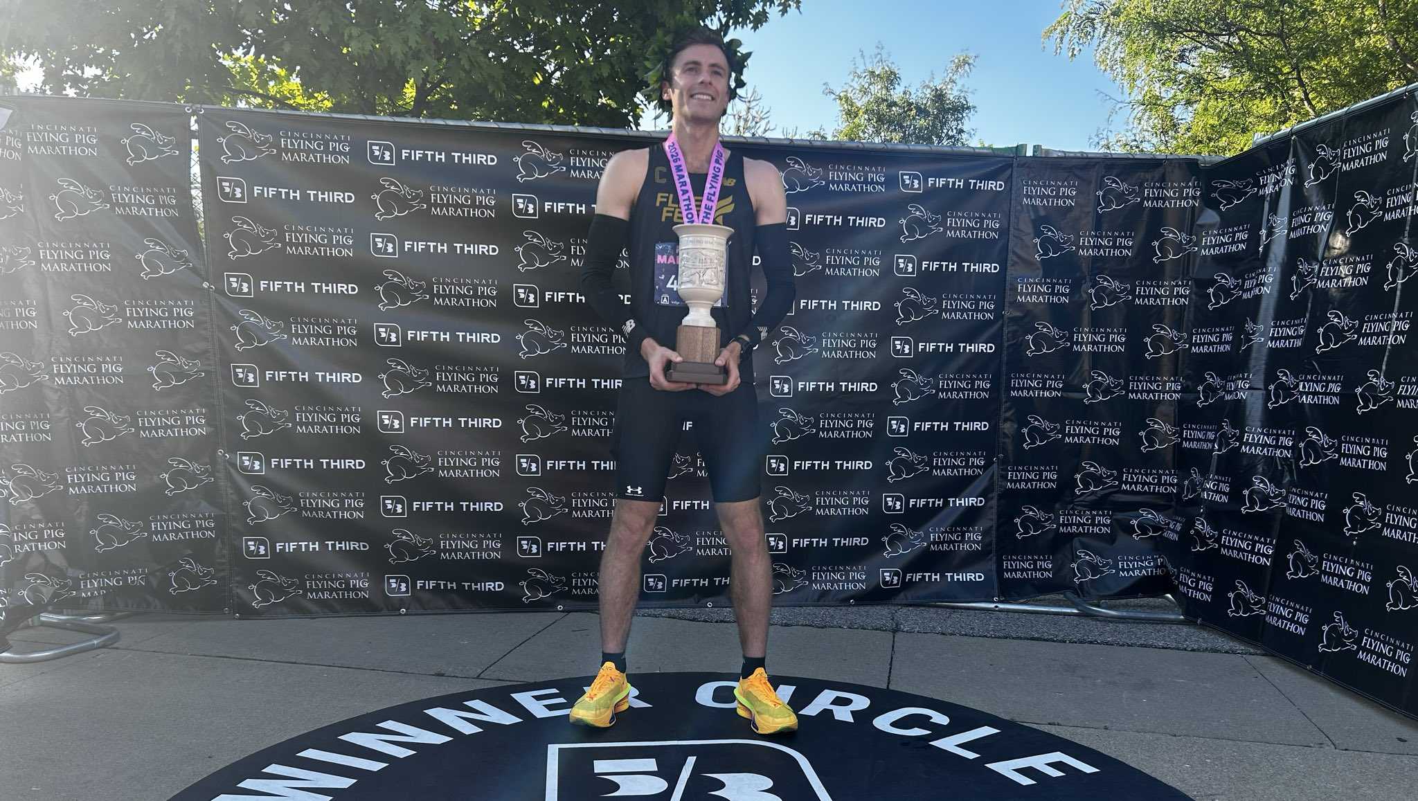 Ohio runner breaks 20-year record, wins 2026 Flying Pig Marathon