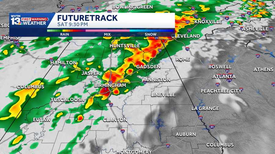 Weekend storms could impact events happening in Alabama