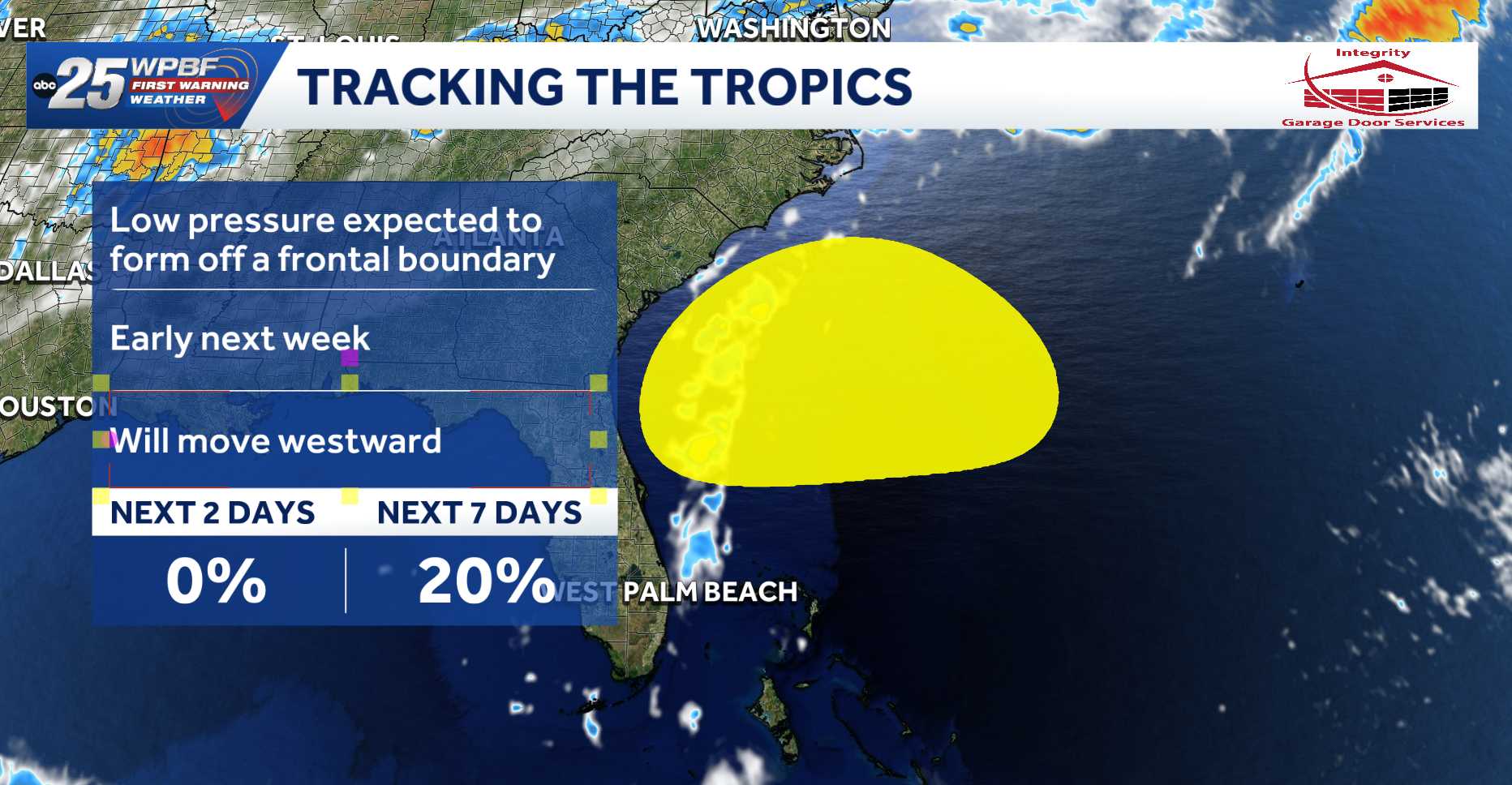 Tropical disturbance could develop off Florida coast next week