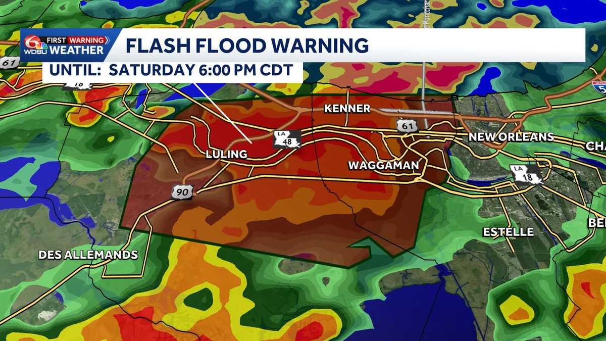 Flash Flood Warning in effect for metro New Orleans