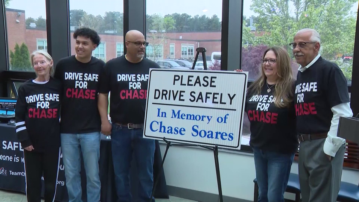 Memorial unveiled in Bourne honors Chase Soares, promotes safe driving
