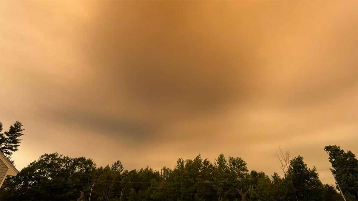 Smoke from Canada wildfires seen across New Hampshire