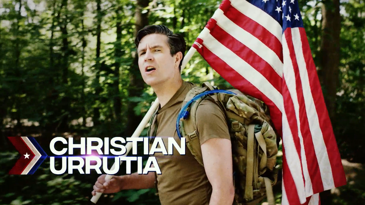Christian Urrutia is on the air with his first television ad of the cycle