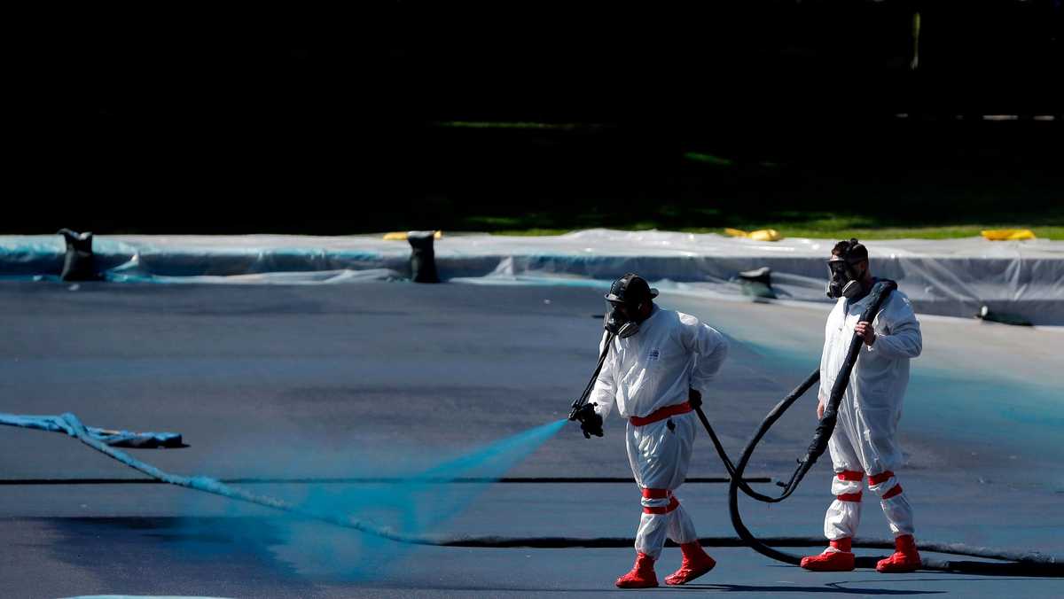 Lawsuit filed to stop Trump's blue repainting of the Lincoln Memorial Reflecting Pool