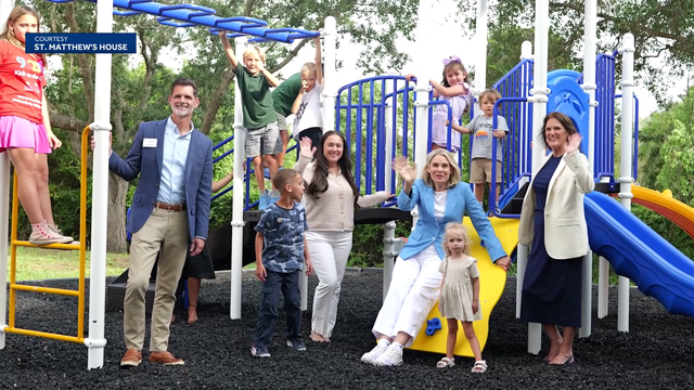 New playground brings joy to children at St. Matthew's House Wolfe Apartments