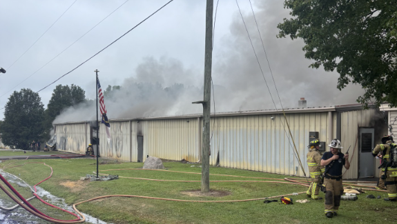 MULTI-AGENCY RESPONSE | Alamance County firefighters battle warehouse fire