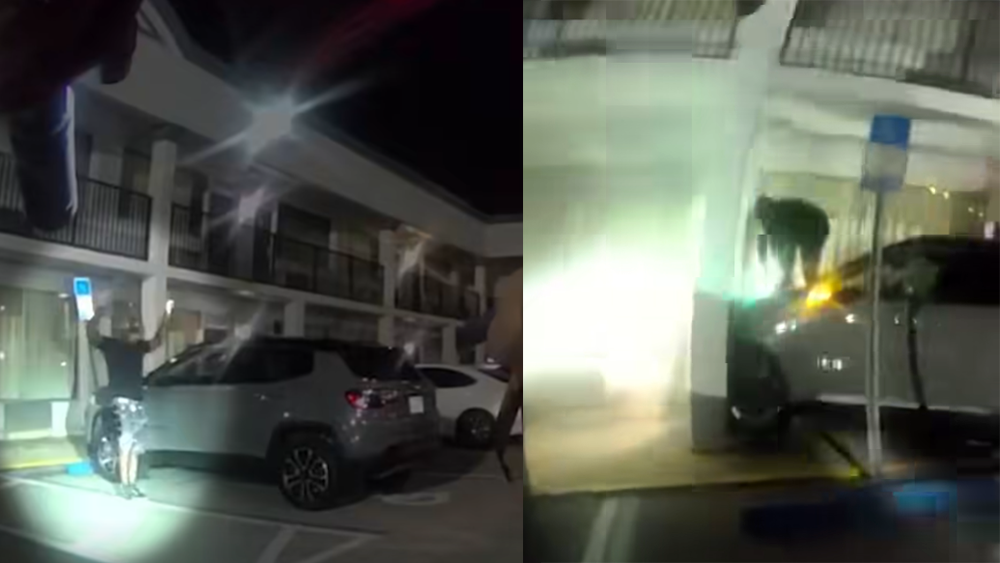Dramatic body cam video shows kidnapping suspect crash into motel during rescue of Georgia girl