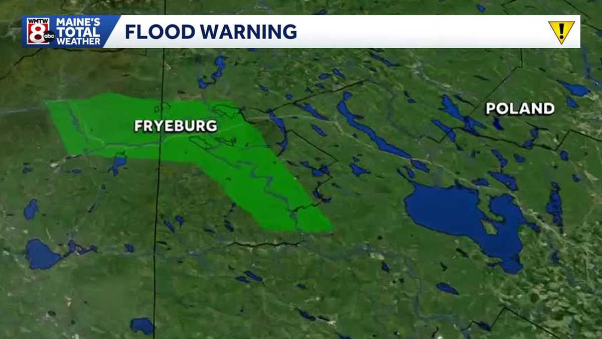 Flood warning issued for Saco River in Fryeburg-Conway area