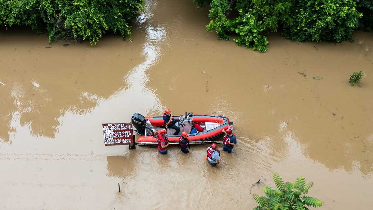 Tahlequah firefighters help rescue 15 campers from rising floodwaters