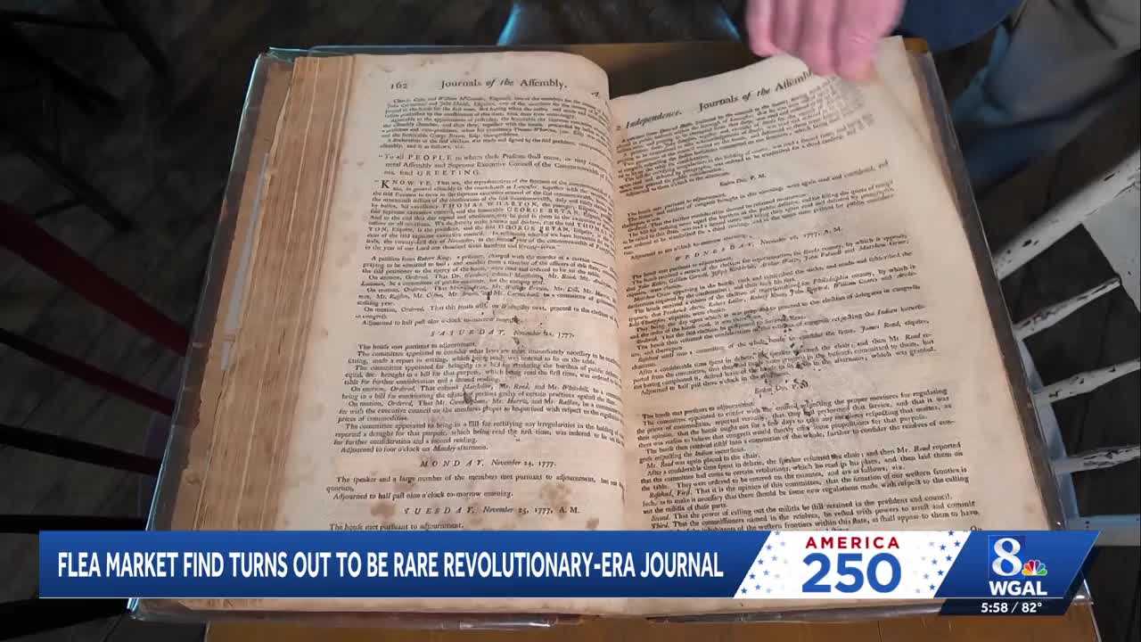 wgal.com - Tom Lehman - America250PA | Cumberland County historic re-enactor discovered a rare revolutionary-era journal