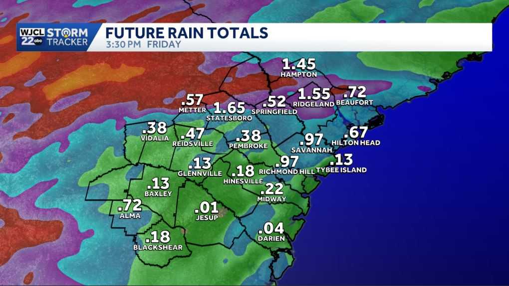 Arthur remnants target Southeast Georgia and the Lowcountry with heavy rain and gusty winds