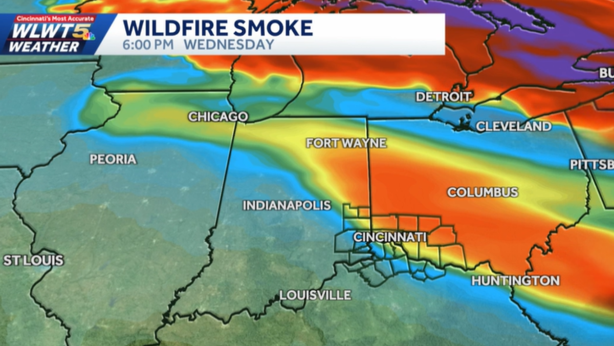 Wildfire smoke to blame for hazy skies in Cincinnati: What's the air quality?