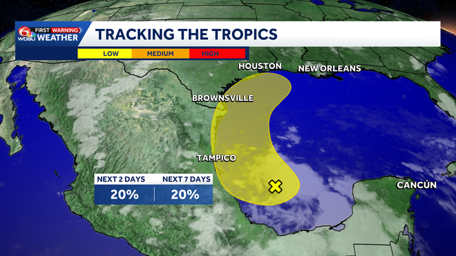 Spotty storms through the weekend before better chances next week