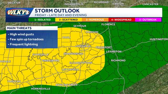Severe alert: Strong storms, heavy rain possible Friday