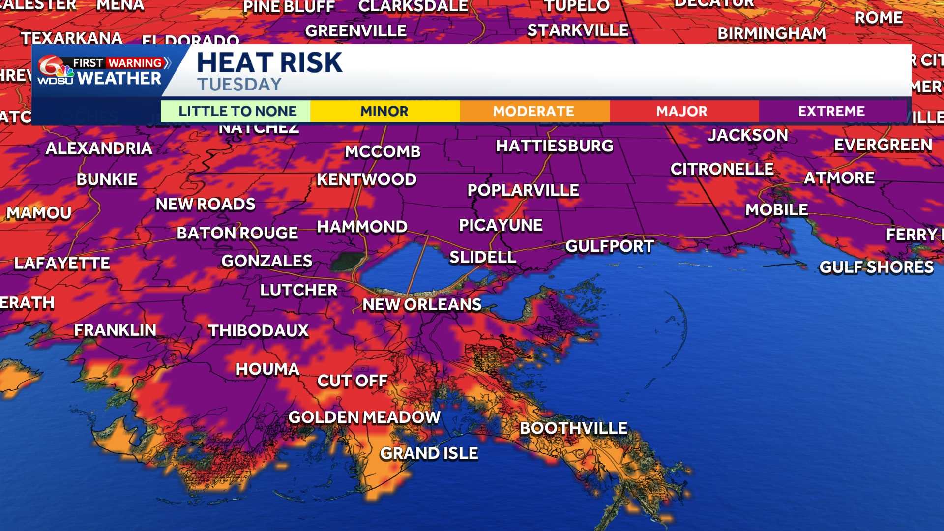 Louisiana's Heat Wave: Scorching Heat returns to the weather