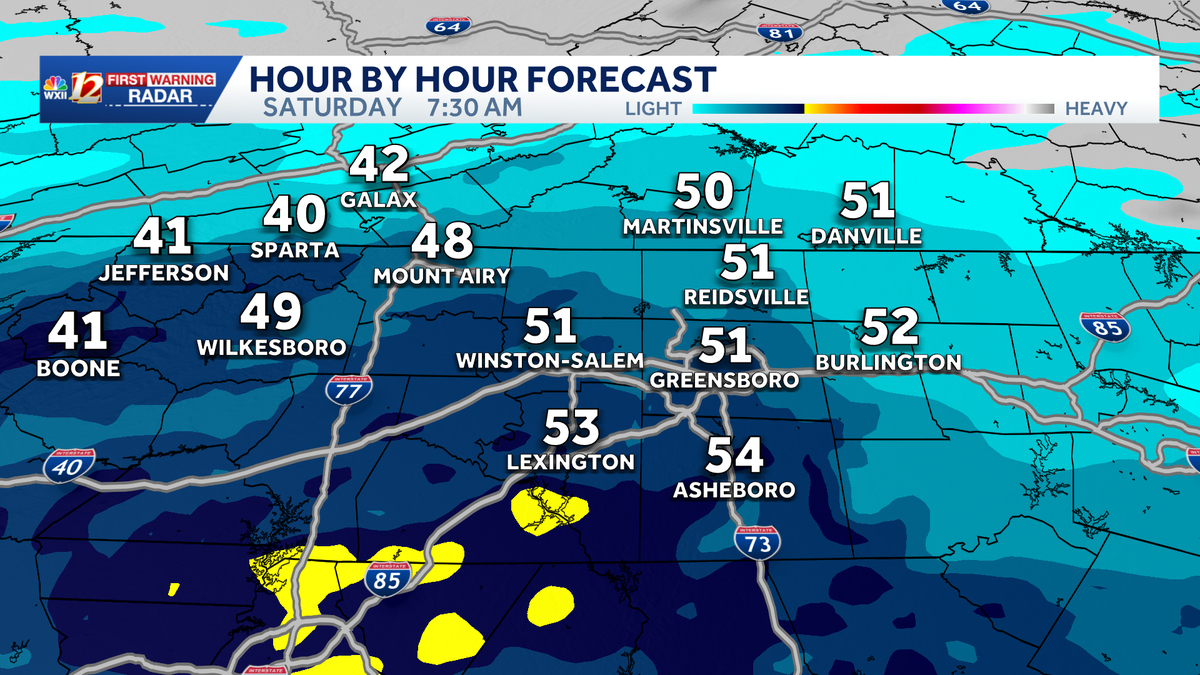 More sunshine Thursday | Clouds for Friday in North Carolina, rain is possible Saturday