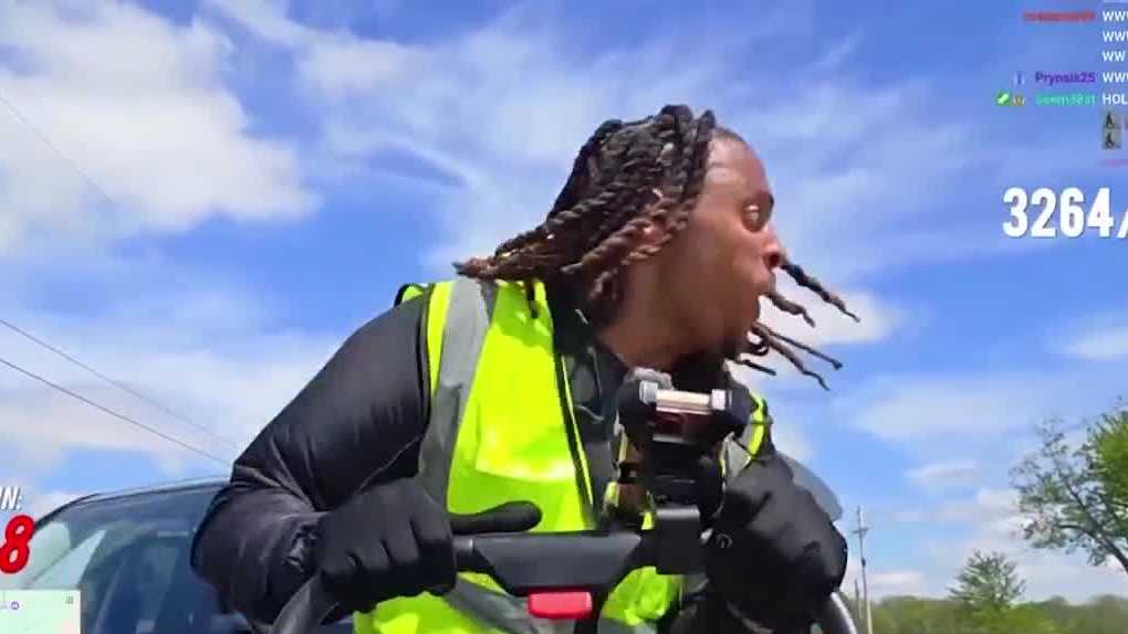 Philadelphia Twitch streamer struck by a car in Indiana while livestreaming his cross-country walk