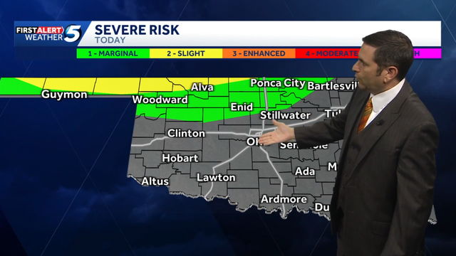 TIMELINE: Hot conditions continue along with storm risk for parts of Oklahoma