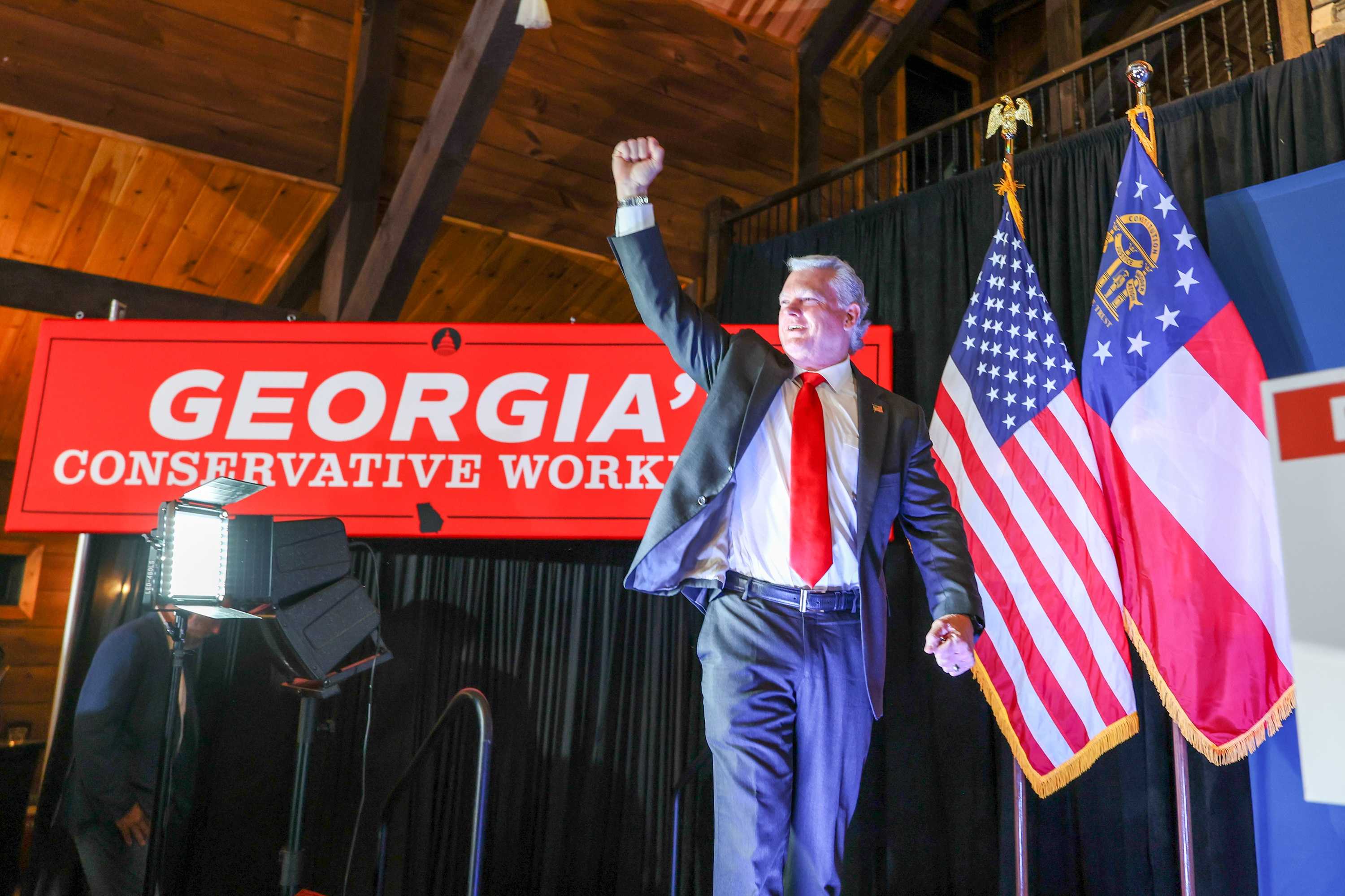 Rep. Mike Collins wins Georgia’s GOP Senate nomination and will face Democratic Sen. Jon Ossoff